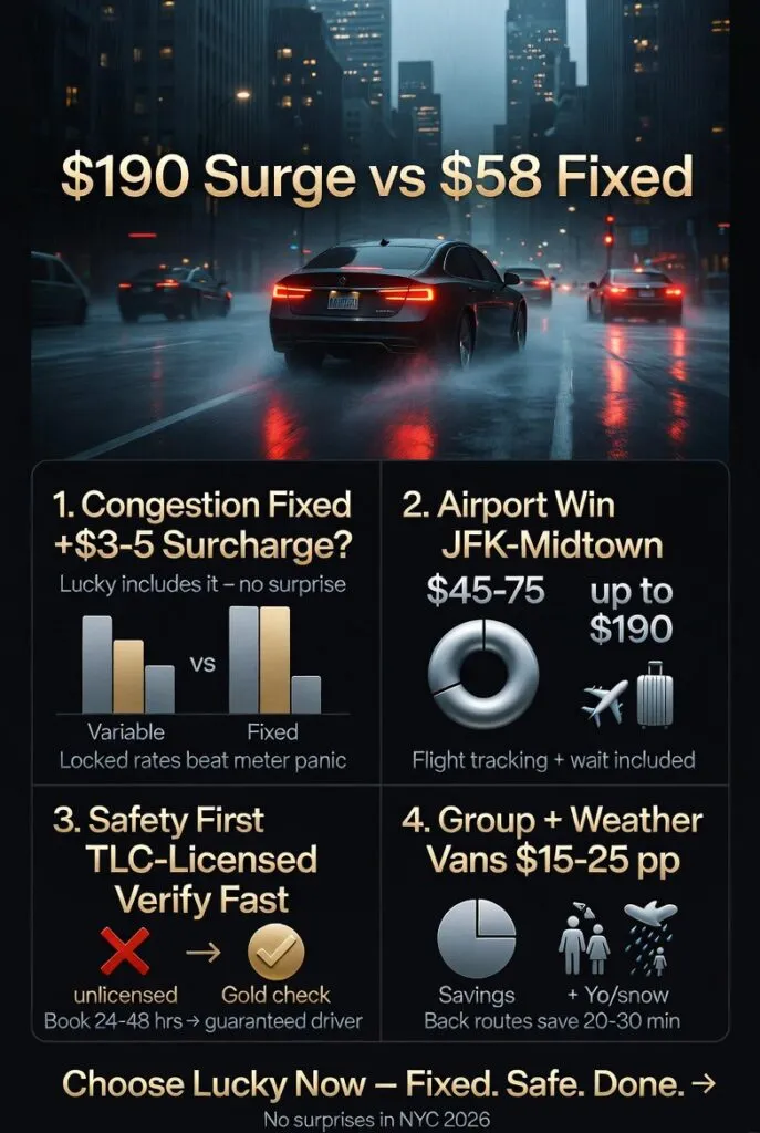 Lucky Car Service Nyc In 2026: Surviving The Streets Without Losing Your Mind 3 February 28, 2026 Infographic Lucky Car Service