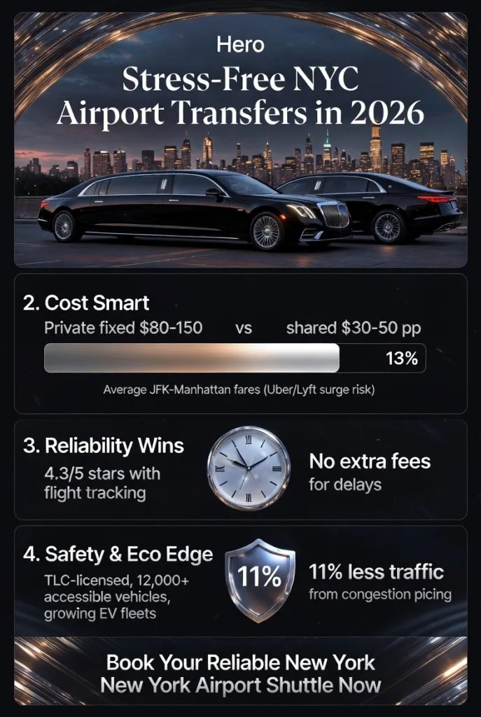Infographic New York New York Airport Shuttle