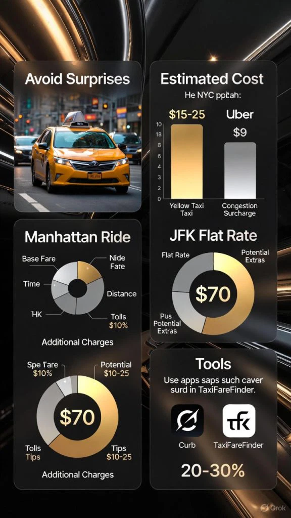Infographic Nyc Taxi Cost Estimator