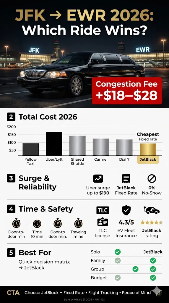 Taxi From Jfk To Ewr: 5 Honest Truths For Families In 2026 4 April 4, 2026 Infographic Taxi From Jfk To Ewr