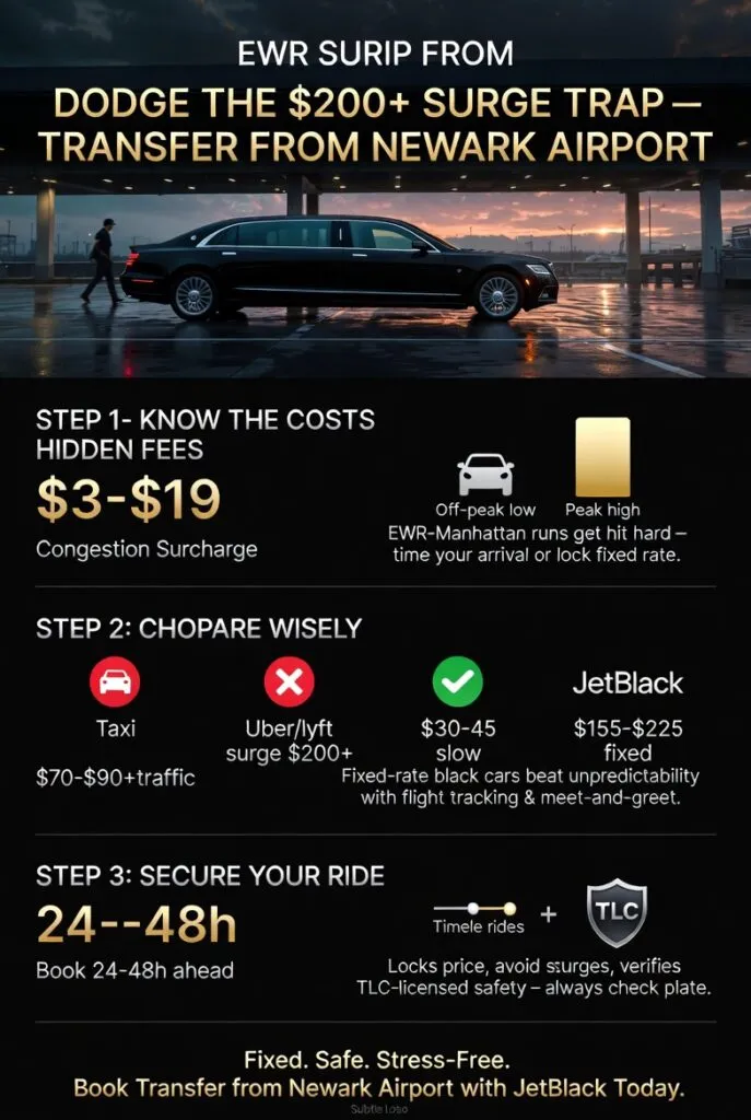 Infographic Transfer From Newark Airport