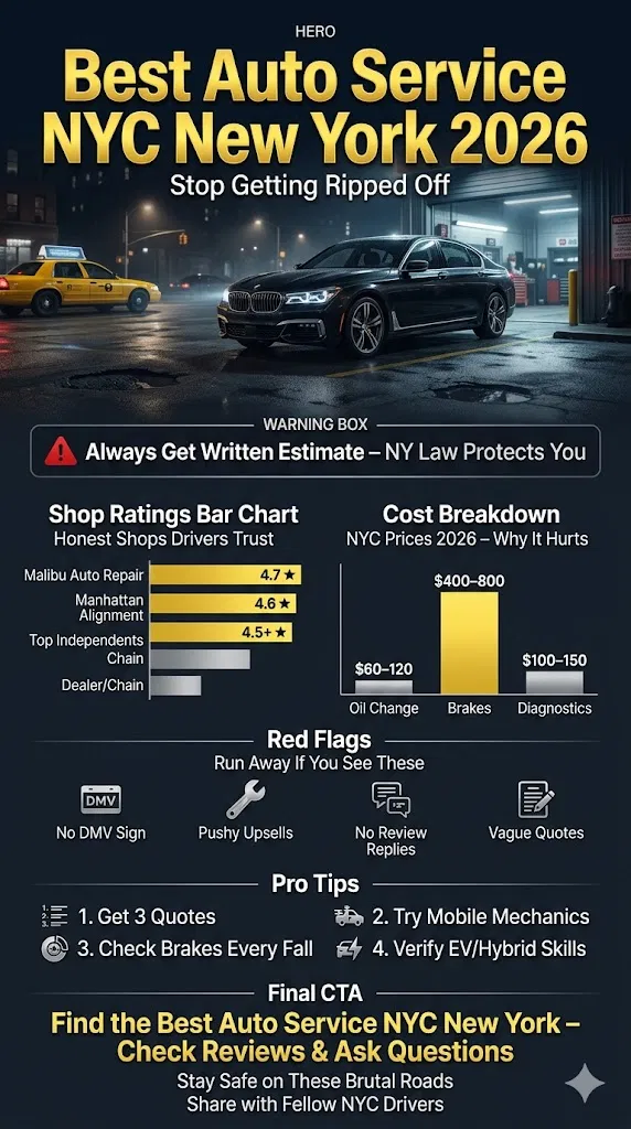 Infographic Best Auto Service Nyc New York