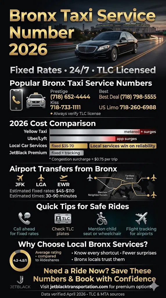 Infographic Bronx Taxi Service Number