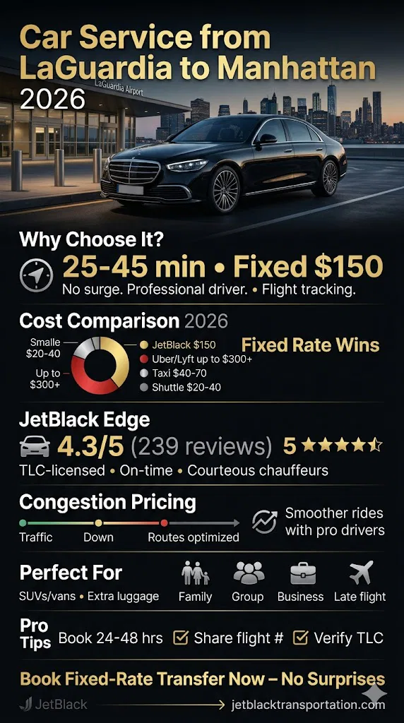 Infographic Car Service From Laguardia To Manhattan