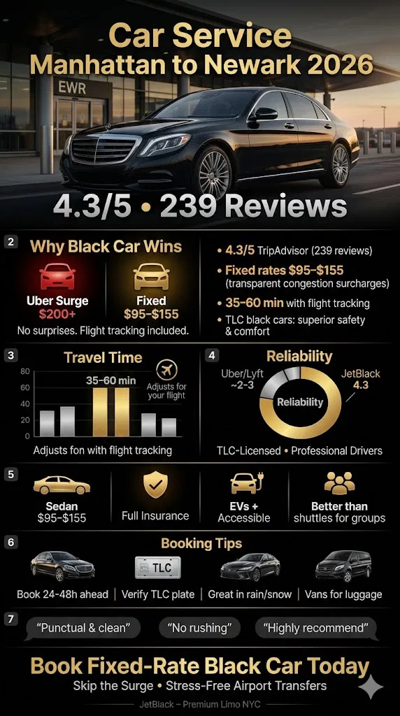 Car Service Manhattan To Newark: 5 Honest Facts For 2026 3 March 29, 2026 Infographic Car Service From Manhattan To Newark
