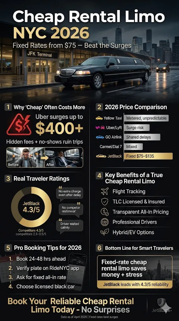 Infographic Cheap Rental Limo