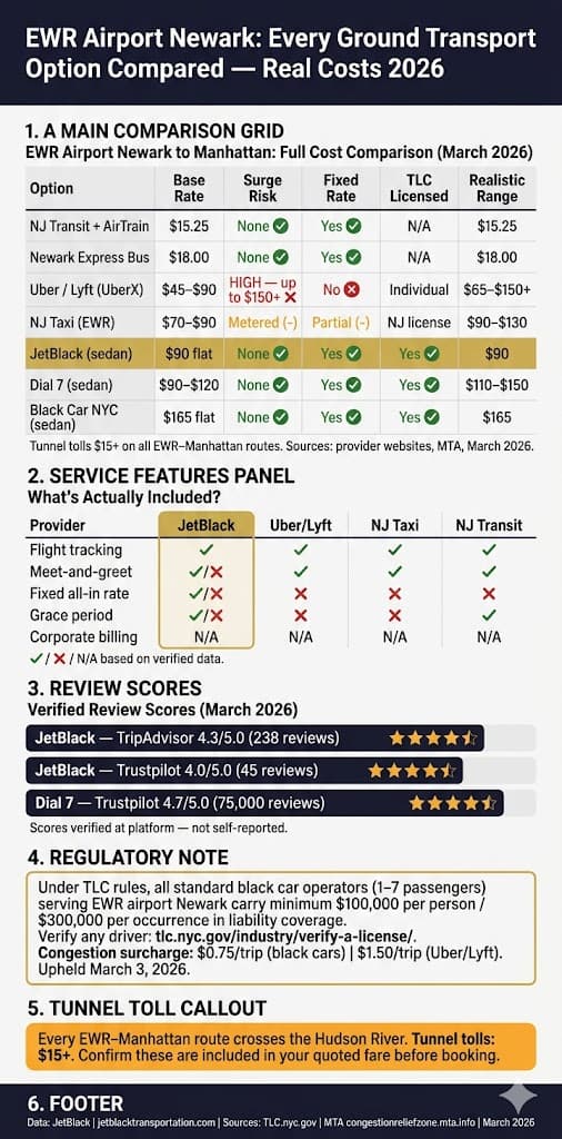 Ewr Airport Newark Car Service: 6 Honest Facts For 2026 3 June 13, 2026 Infographic Ewr Airport Newark