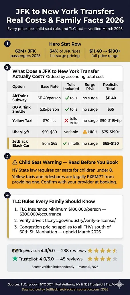Infographic Jfk To New York Transfer