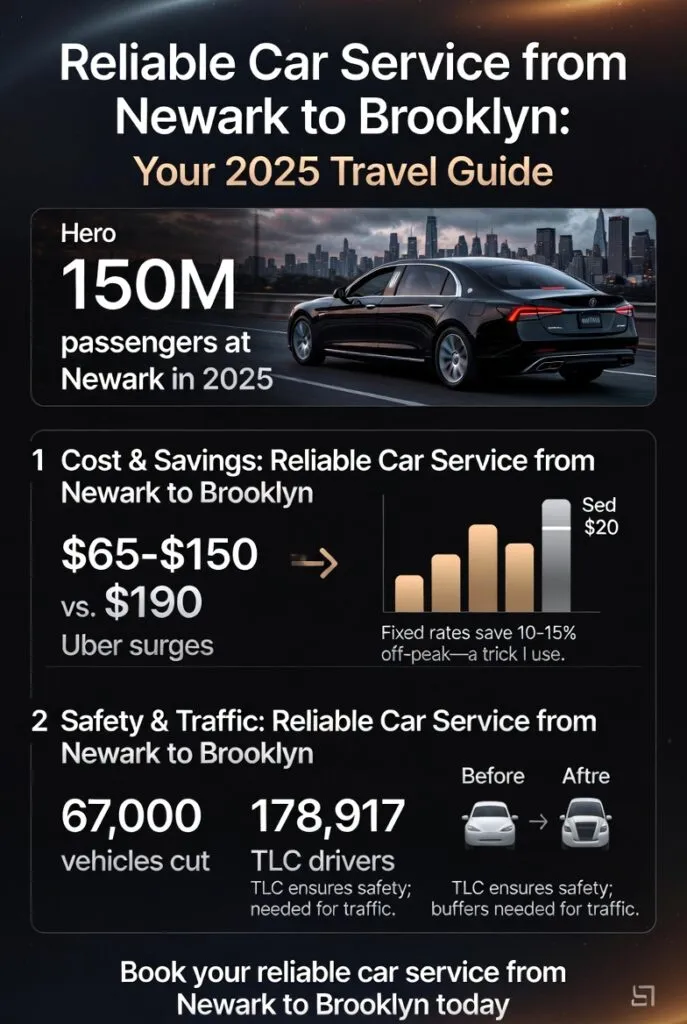 Infographic Reliable Car Service From Newark To Brooklyn