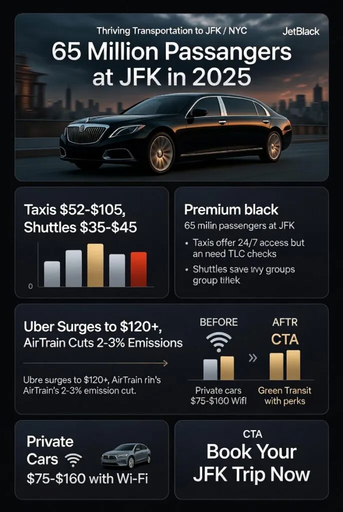 Infographic Transportation To Jfk From Nyc