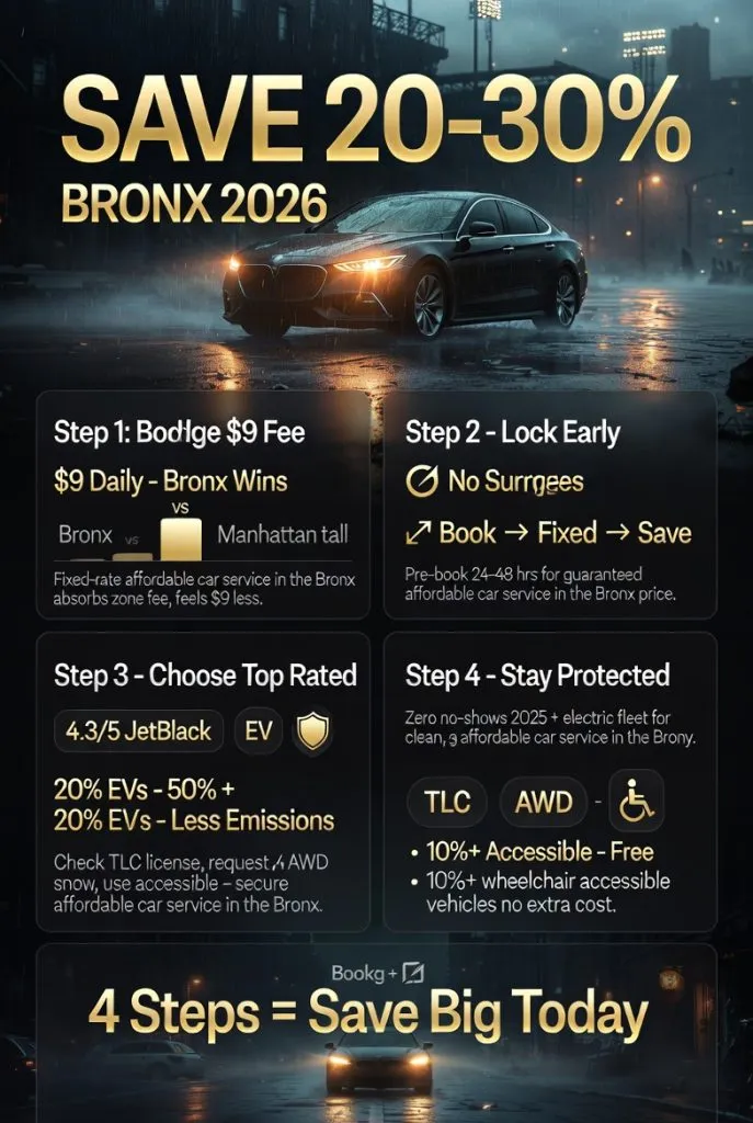 Affordable Car Service In The Bronx 2026: Surviving The Streets Without Losing Your Shirt 3 January 30, 2026 Infographic Affordable Car Service In The Bronx