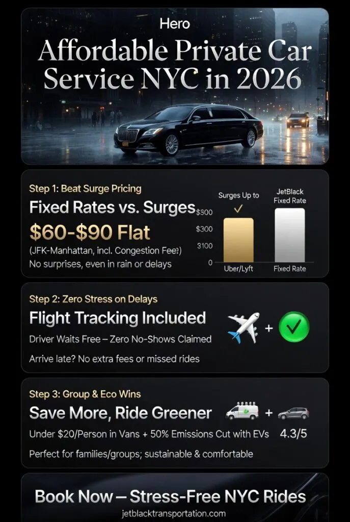 Infographic Affordable Private Car Service Nyc