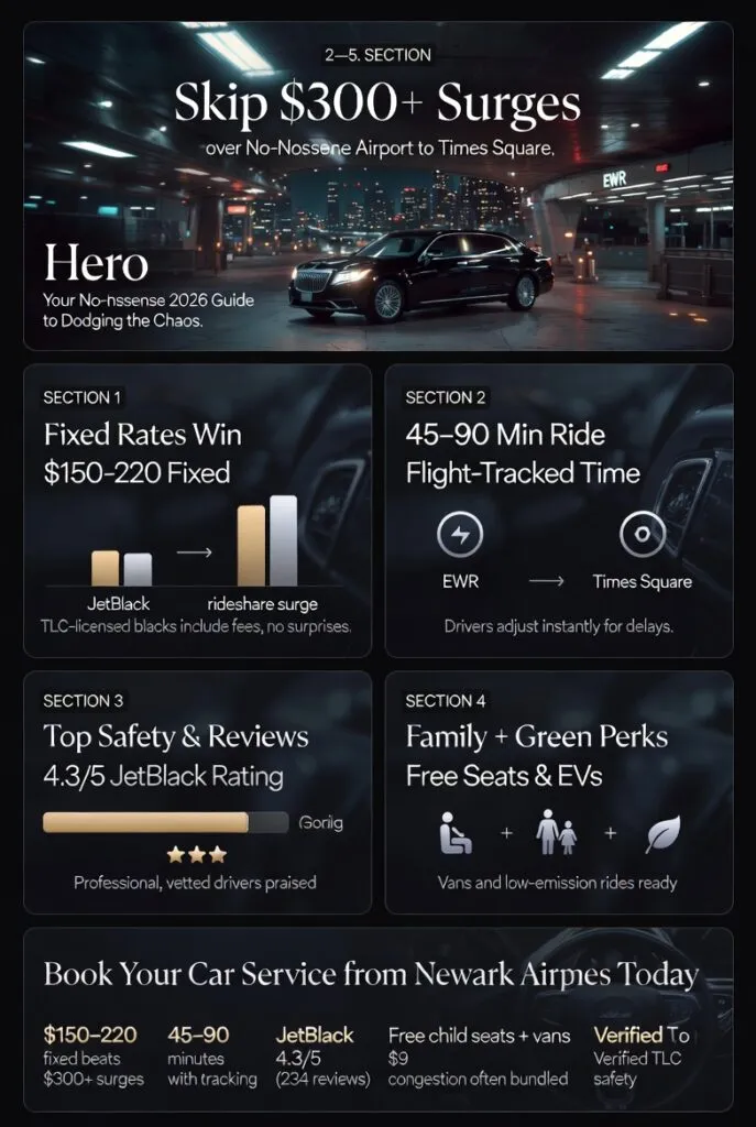 Infographic Car Service From Newark Airport To Times Square