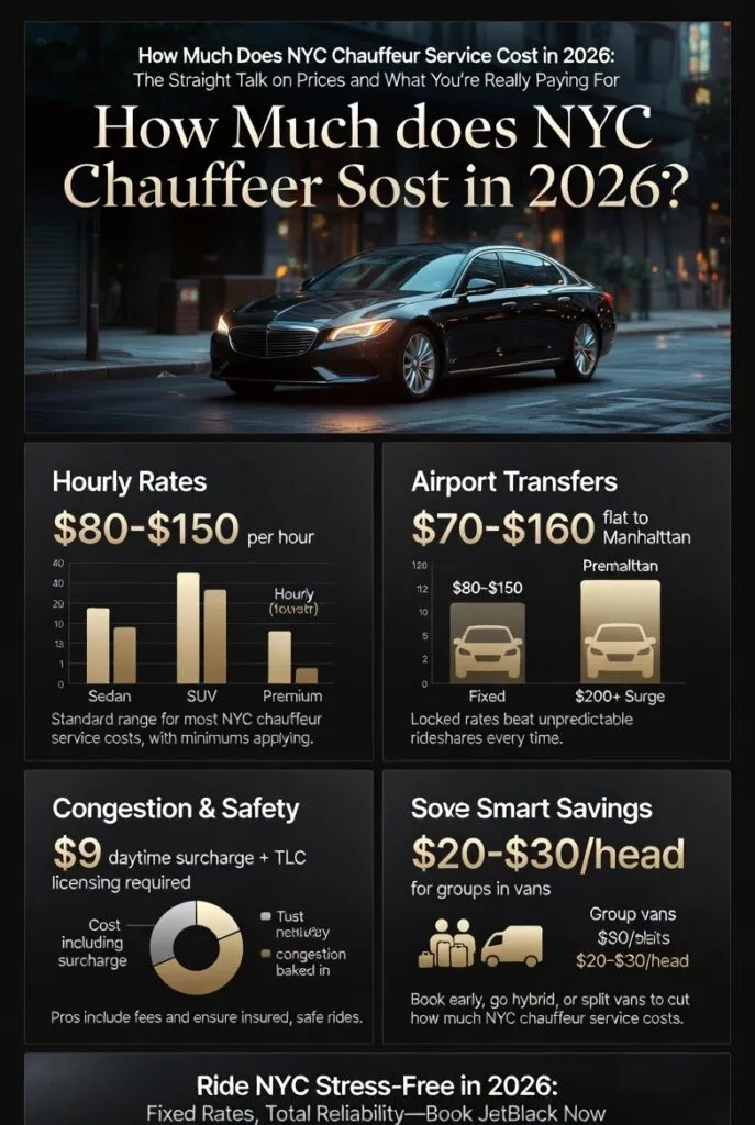 How Much Does Nyc Chauffeur Service Cost In 2026: Breaking Down The Real Prices 3 January 31, 2026 Infographic How Much Does Nyc Chauffeur Service Cost