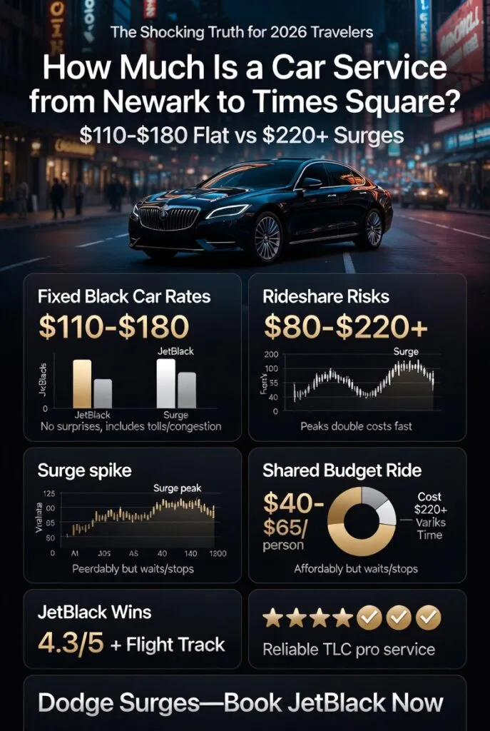 Infographic How Much Is A Car Service From Newark To Times Square
