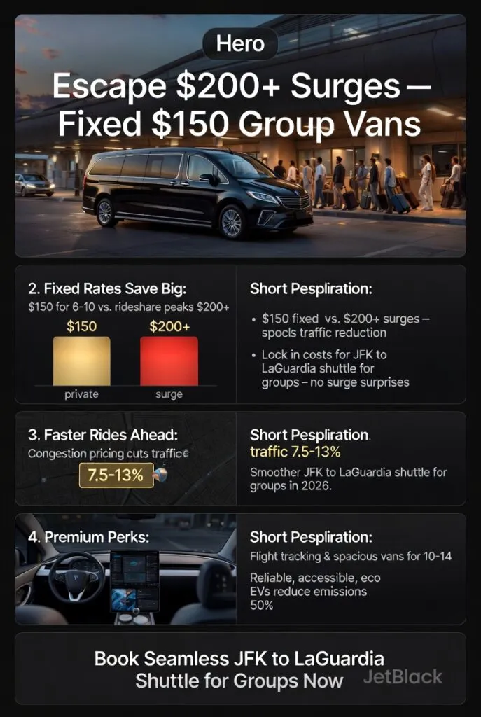 Infographic Jfk To Laguardia Shuttle For Groups