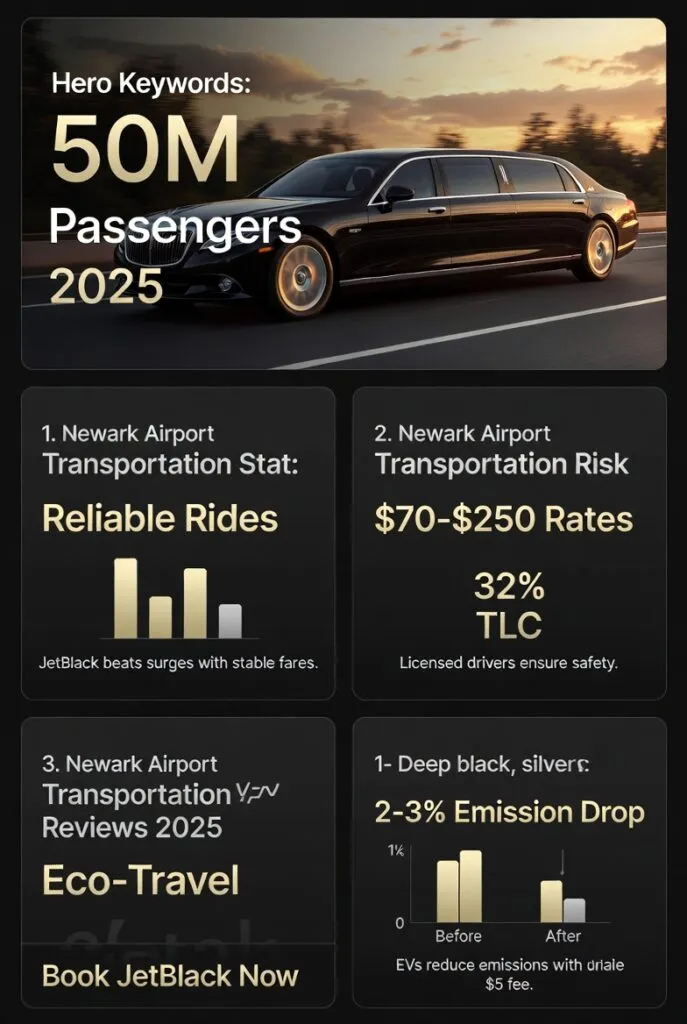 Infographic Newark Airport Transportation Reviews 2025