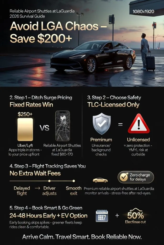 Infographic Reliable Airport Shuttles At Laguardia