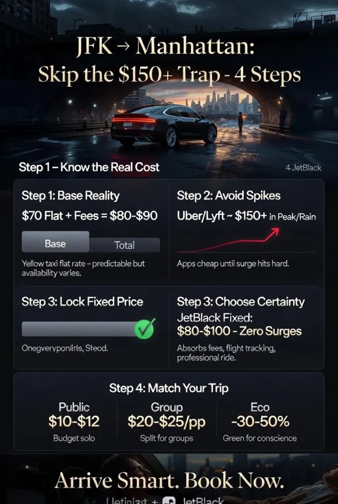 Infographic Taxi Price From Jfk To Manhattan