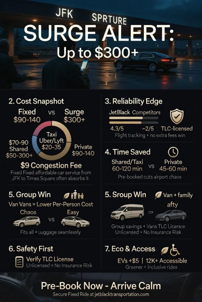Infographic Affordable Car Service From Jfk To Times Square