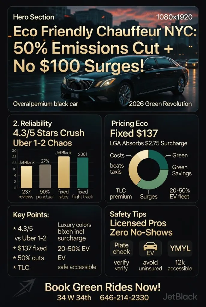 Infographic Eco Friendly Chauffeur Service New York