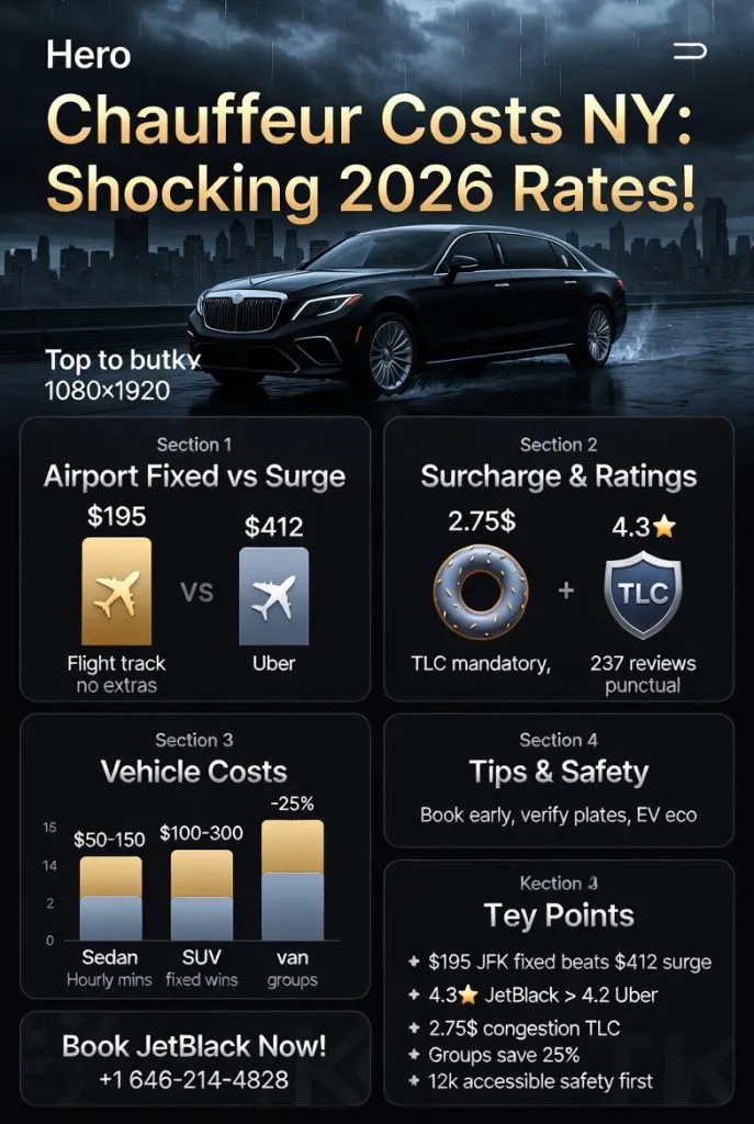 Infographic How Much Does Chauffeur Service Cost In New York