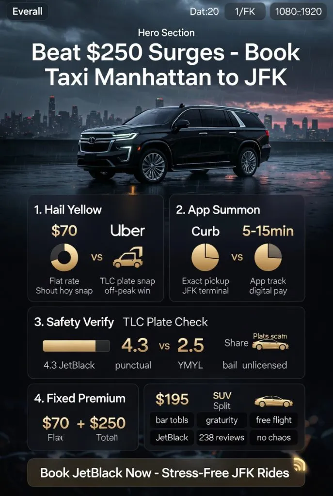 How To Book A Taxi From Manhattan To Jfk In 2026: The No-Bs Survival Guide From A Street-Worn Nyc Vet 3 February 2, 2026 Infographic How To Book A Taxi From Manhattan To Jfk