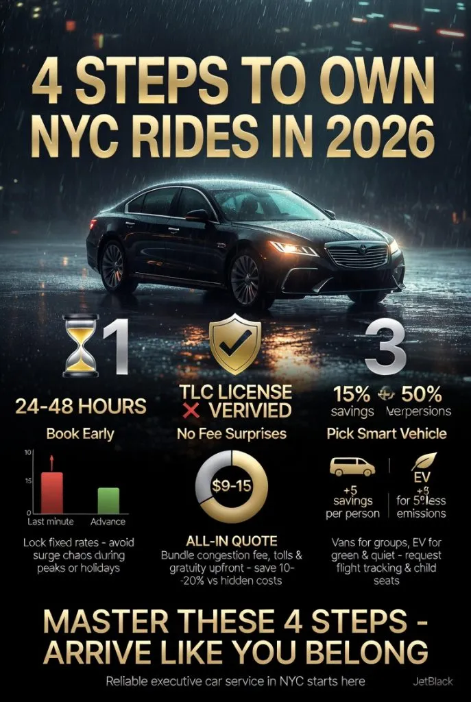 Infographic How To Book An Executive Car Service In Nyc