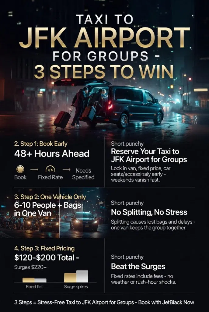 Taxi To Jfk Airport For Groups In 2026: The Brutally Honest Guide From Someone Who’s Been There Way Too Often 3 April 6, 2026 Infographic Taxi To Jfk Airport For Groups