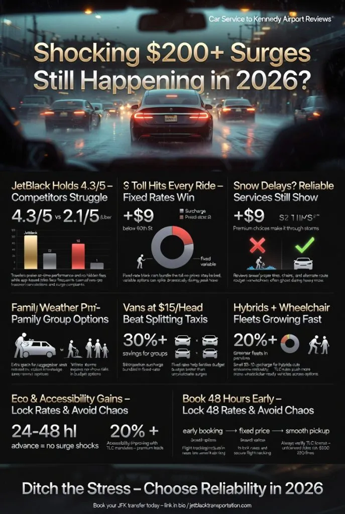 Car Service To Kennedy Airport Reviews 2026_Infographic Infographic Showing Car Service To Kennedy Airport Costs Under 2026 Pricing Rules