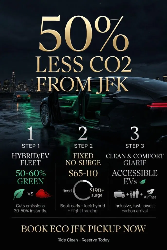 Infographic Eco Friendly Airport Pickup Service Jfk