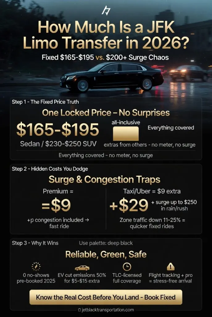 Infographic How Much Is A Jfk Limo Transfer