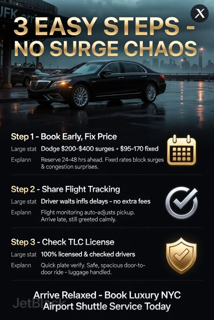 Infographic Luxury Nyc Airport Shuttle Service