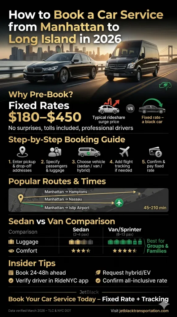 How To Book A Car Service From Manhattan To Long Island How To Book A Car Service From Manhattan To Long Island