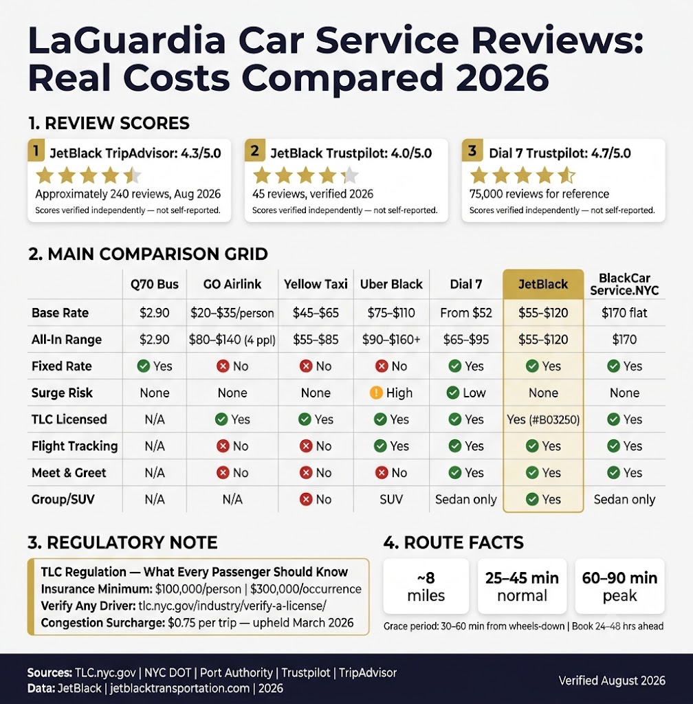 Laguardia Car Service Reviews: 7 Honest Facts For 2026 3 August 31, 2026 Infographic Laguardia Car Service Reviews