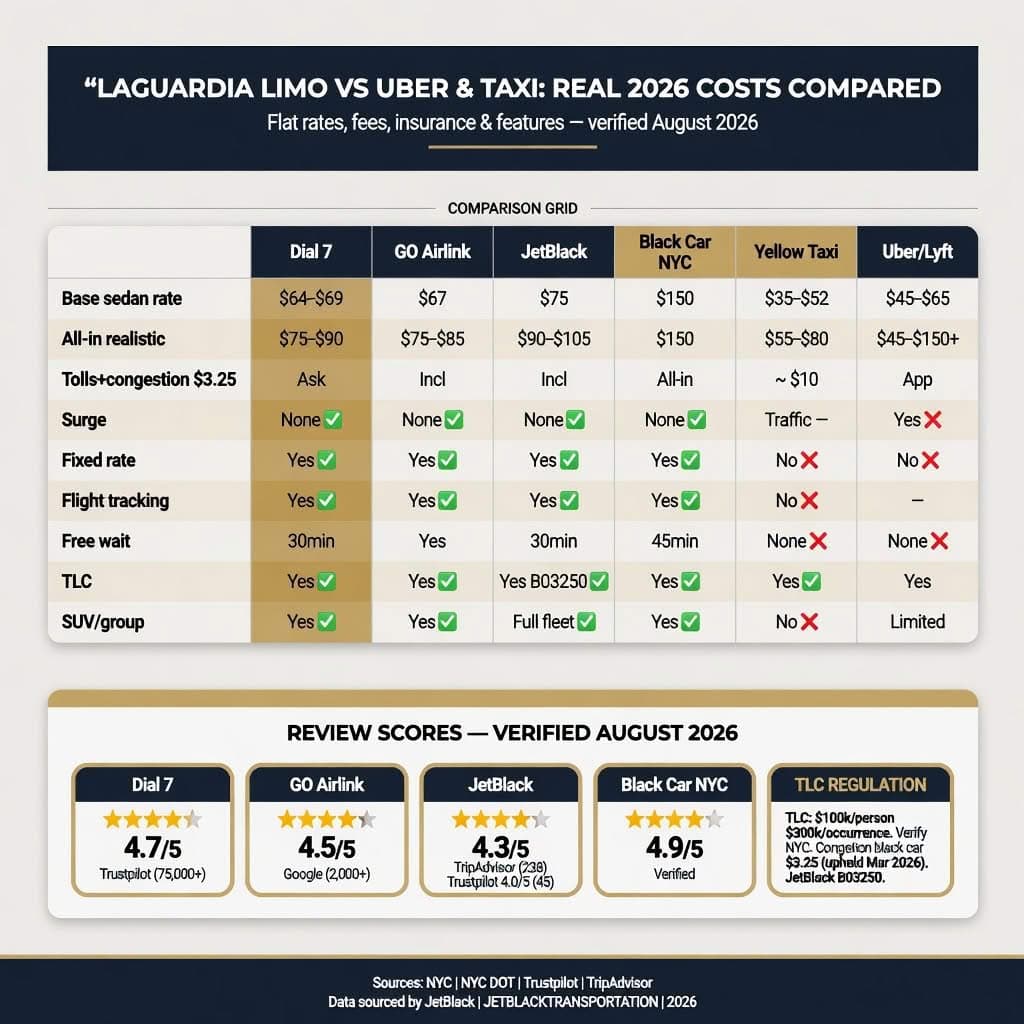 Nyc For-Hire Vehicle Landscape Laguardia Limo Infographic