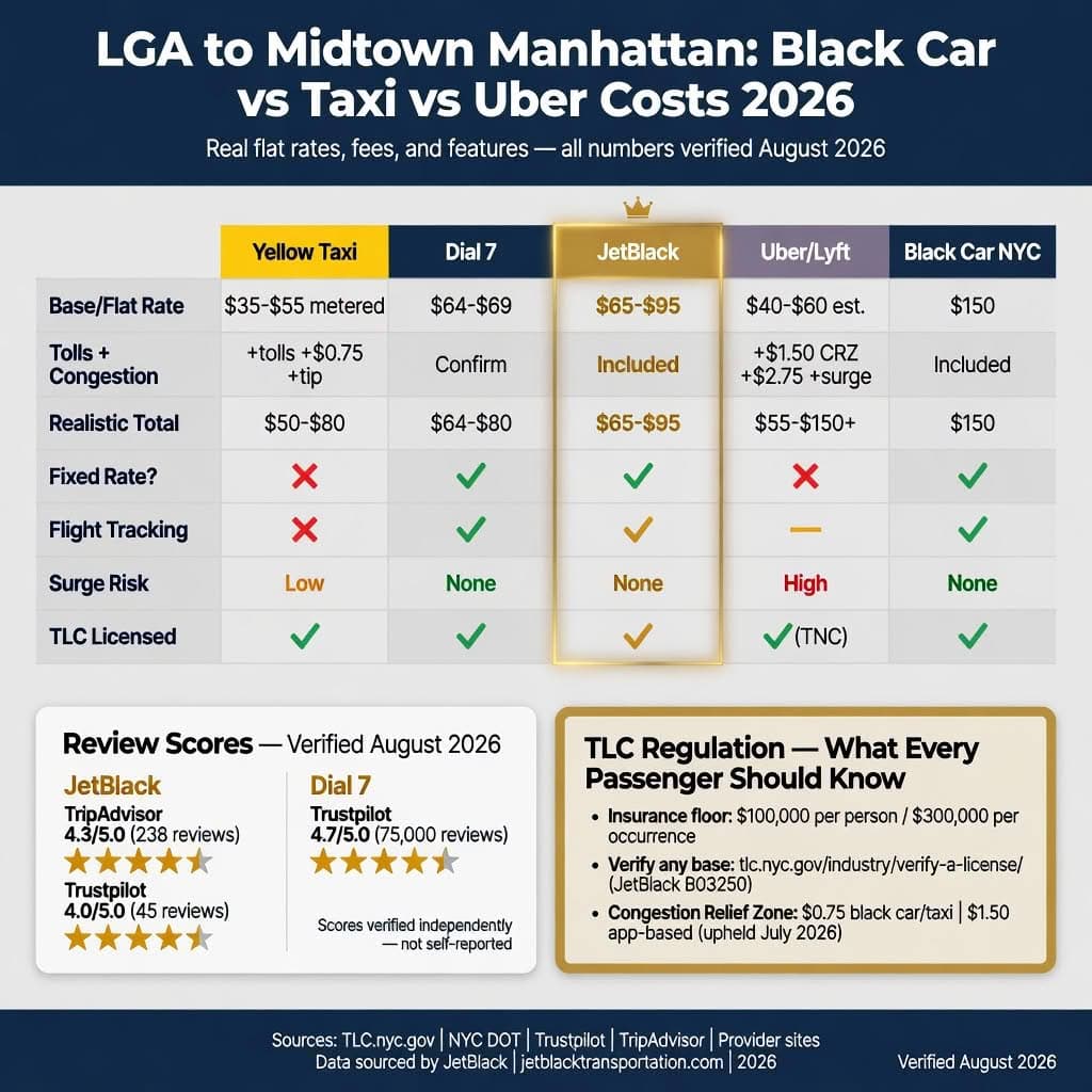 Nyc For-Hire Vehicle Landscape Comparing Black Cars, Taxis, Rideshares, And Limos Across Licensing And Pricing