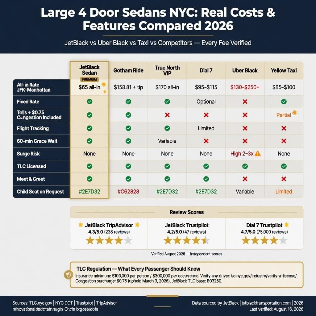 Nyc For-Hire Vehicle Landscape Comparing Black Cars, Taxis, Rideshares, And Limos