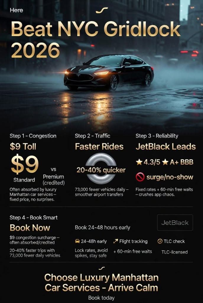 Luxury Manhattan Car Services in 2026: Surviving the Gridlock with Class and Sanity 3 October 13, 2026 Infographic luxury manhattan car services