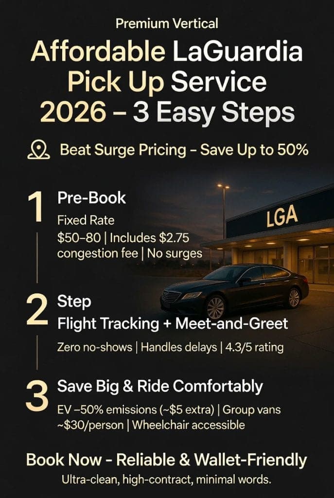 Infographic affordable laguardia pick up service