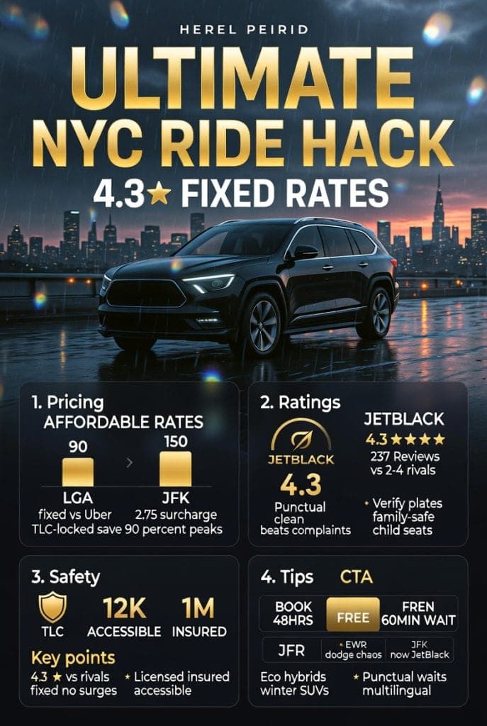 Infographic affordable luxury car service nyc