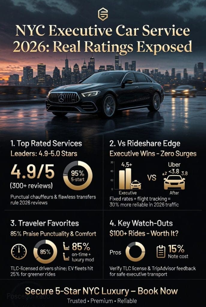 Ultimate Executive Car Service NYC Reviews 2026: Brutal Truths & Real Wins 3 October 17, 2026 Infographic executive car service nyc reviews 2026