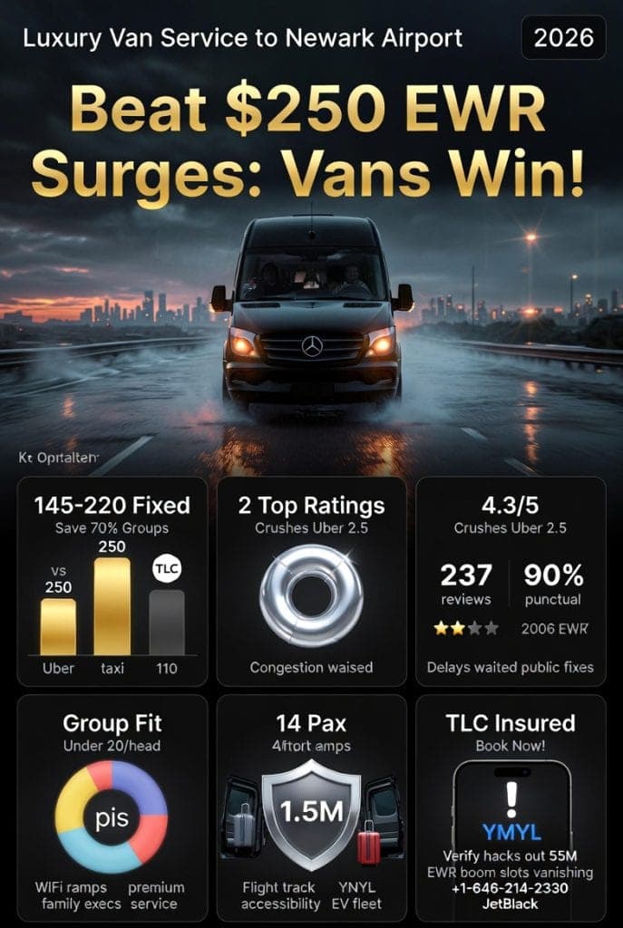 Luxury Van Service to Newark Airport: The 2026 Survival Guide from a Battle-Hardened NYC Vet 3 October 16, 2026 Infographic luxury van service to newark airport