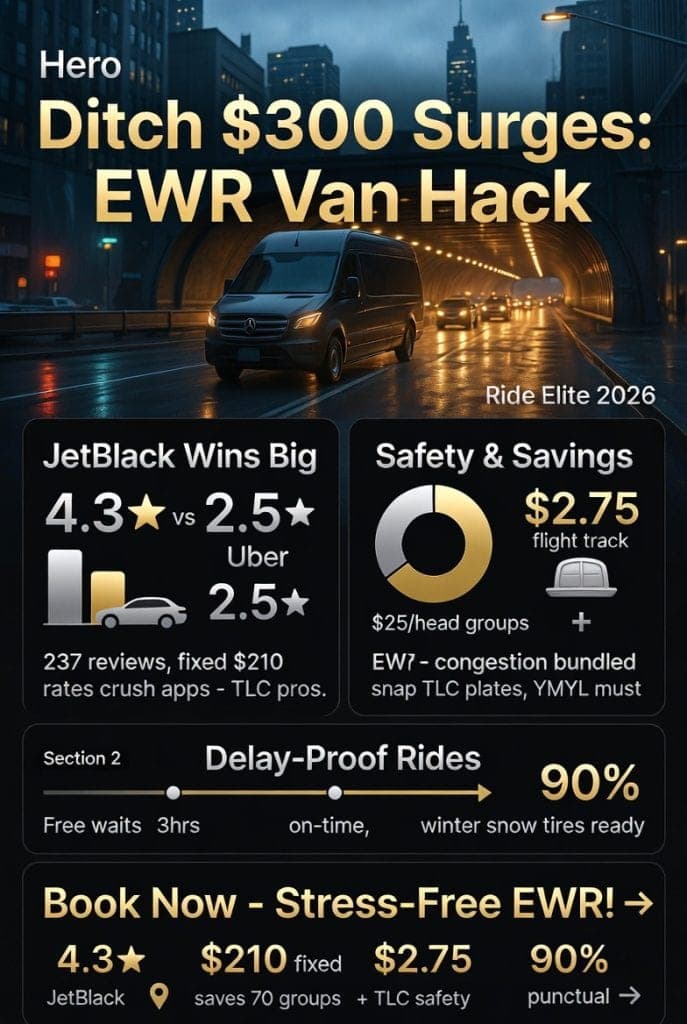 Infographic reliable van service to newark airport