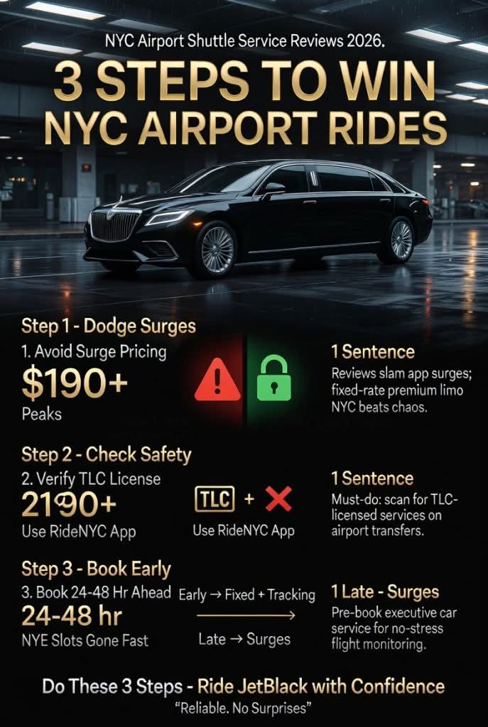 Infographic nyc airport shuttle service reviews 2026