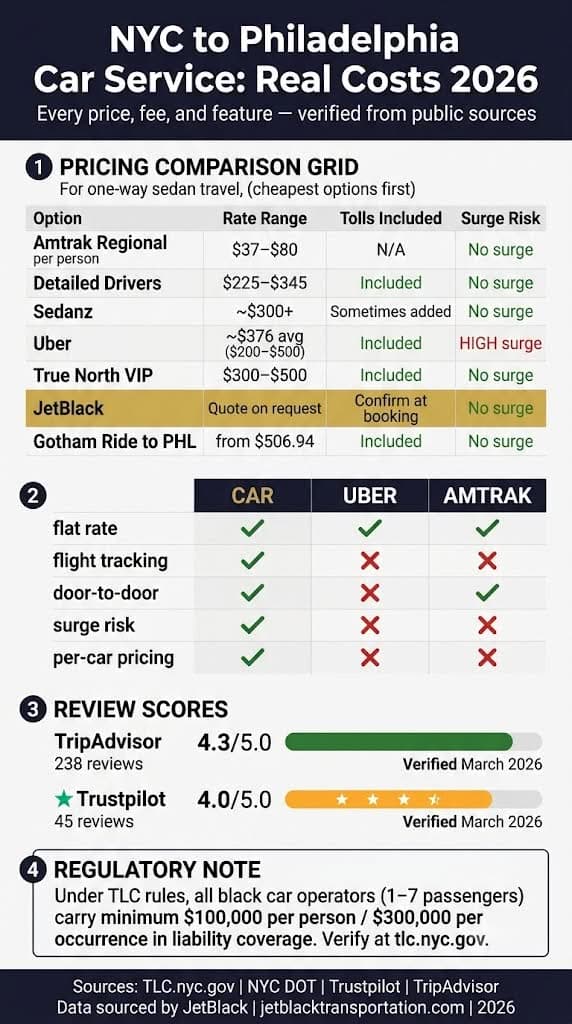 Reliable Car Service from New York to Philadelphia: The Honest 2026 Test 3 October 25, 2026 Infographic reliable car service from new york to philadelphia