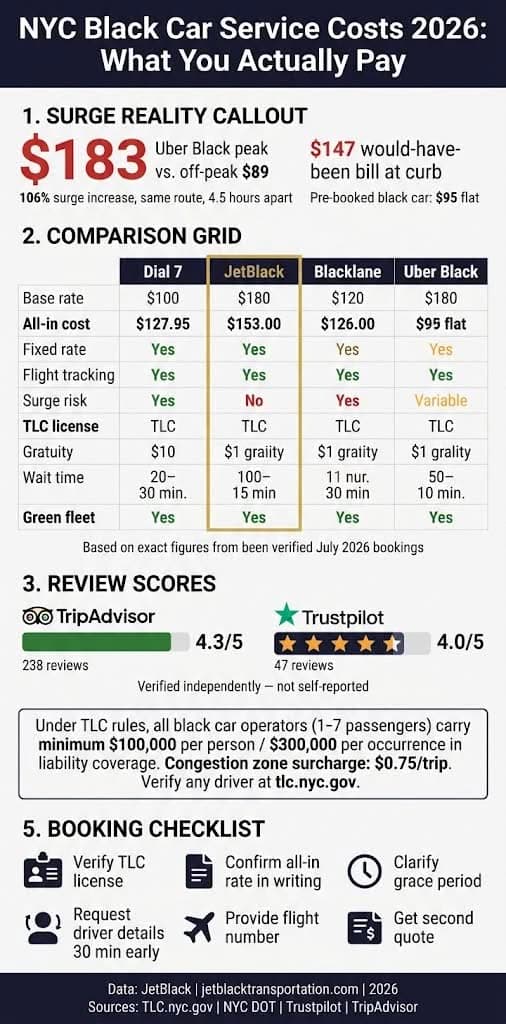 Infographic car services in nyc reviews 2026