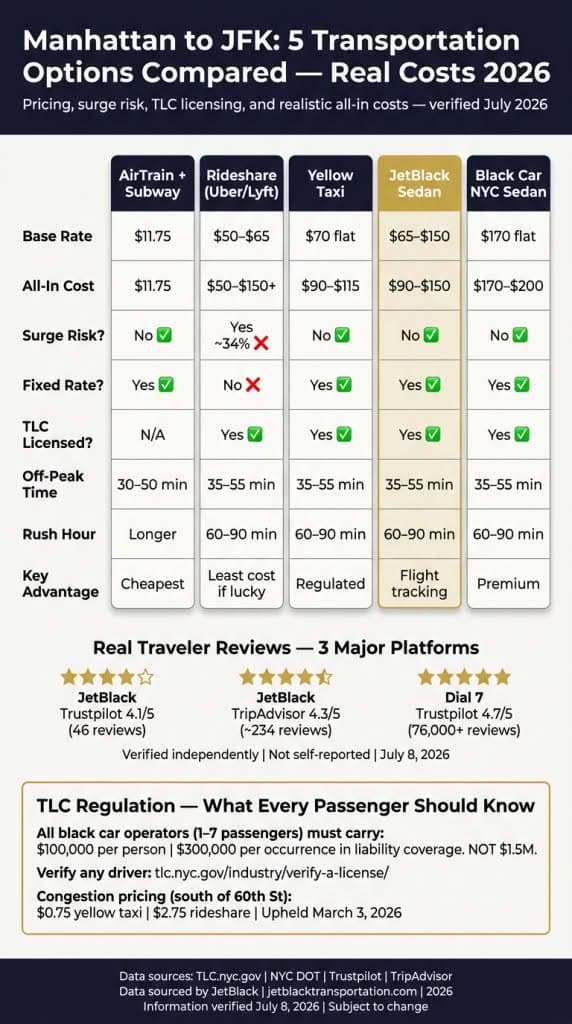 Manhattan To JFK Transportation Tips: 7 Honest Facts For 2026 3 October 18, 2026 Infographic manhattan to jfk transportation tips