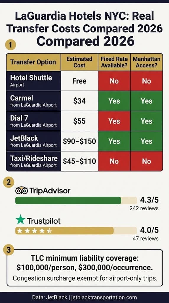 Infographic laguardia hotels nyc