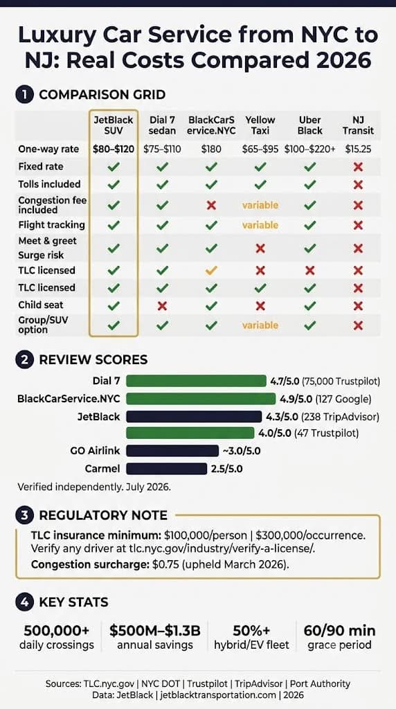Luxury Car Service from NYC to NJ: 7 Honest Facts for 2026 David Williams October 12, 2026